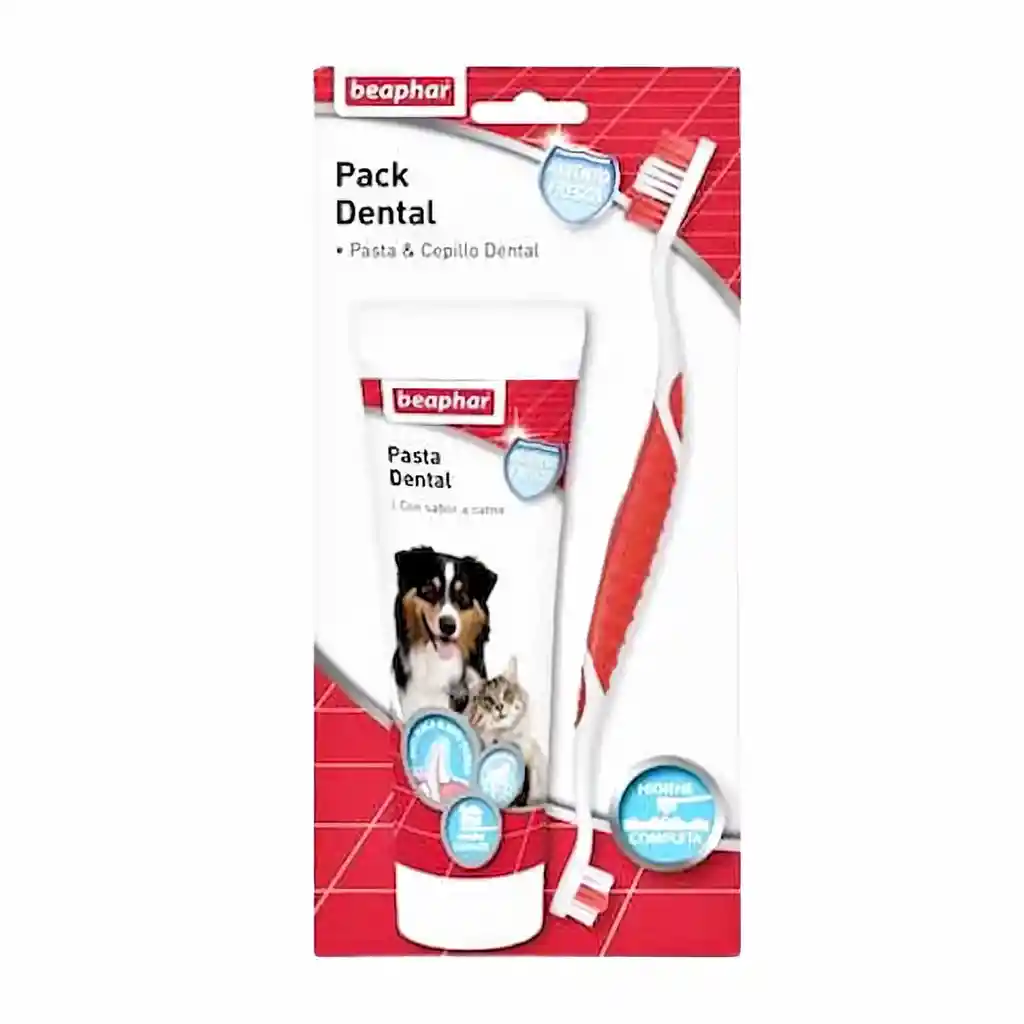 Beaphar Cepillo Dental + Pasta Dental Perro/Gato