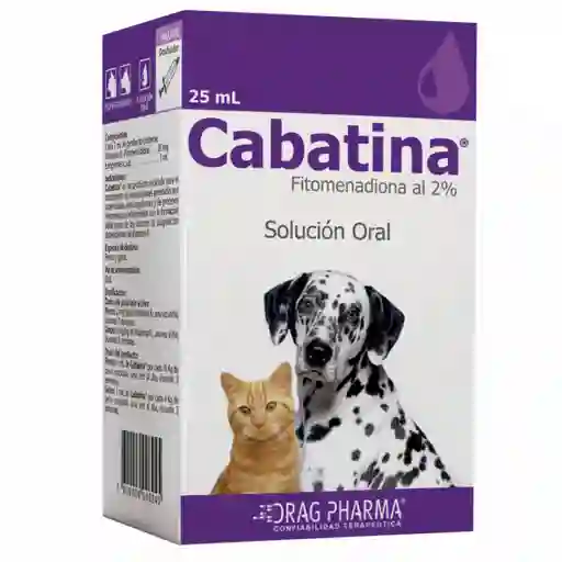 Cabatina Solución Oral para Mascotas (2 %) 