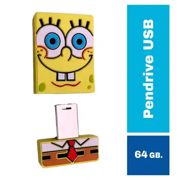 Bob Esponja Memoria Pendrive Usb 64Gb