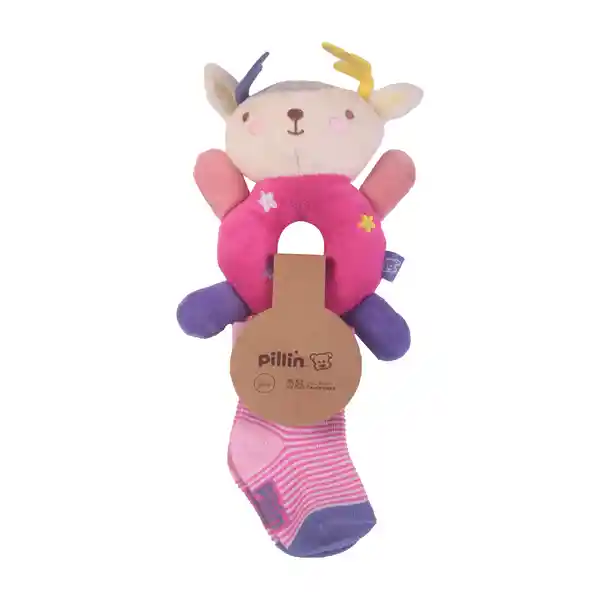 Peluche Bebe Niño Beige Pillín 3 M