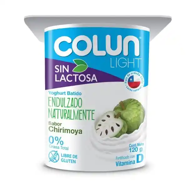 Colun Yogurt Light Sin Lactosa Chirimoya