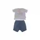 Conjunto Bebe Niño Gris claro Pillin 24 M