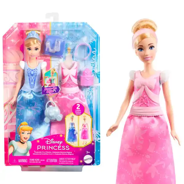 Disney Muñeca Princesas Cenicienta Cambio
