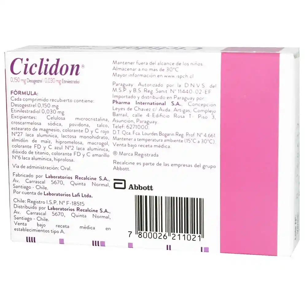 Ciclidon (0.150 mg / 0.030 mg)