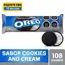 Oreo Galleta de Chocolate con Relleno Sabor Cookies and Cream