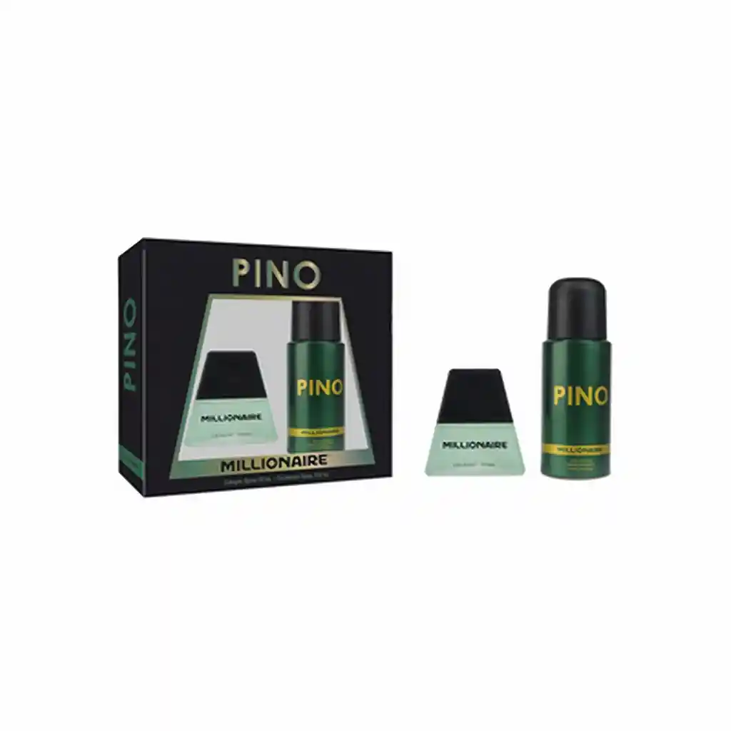 Pino Pack Millionaire Eau De Cologne + Desodorante Spray X 2