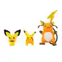 Pokémon Pack Figuras Evolución Pikachu y Raichu 8 cm