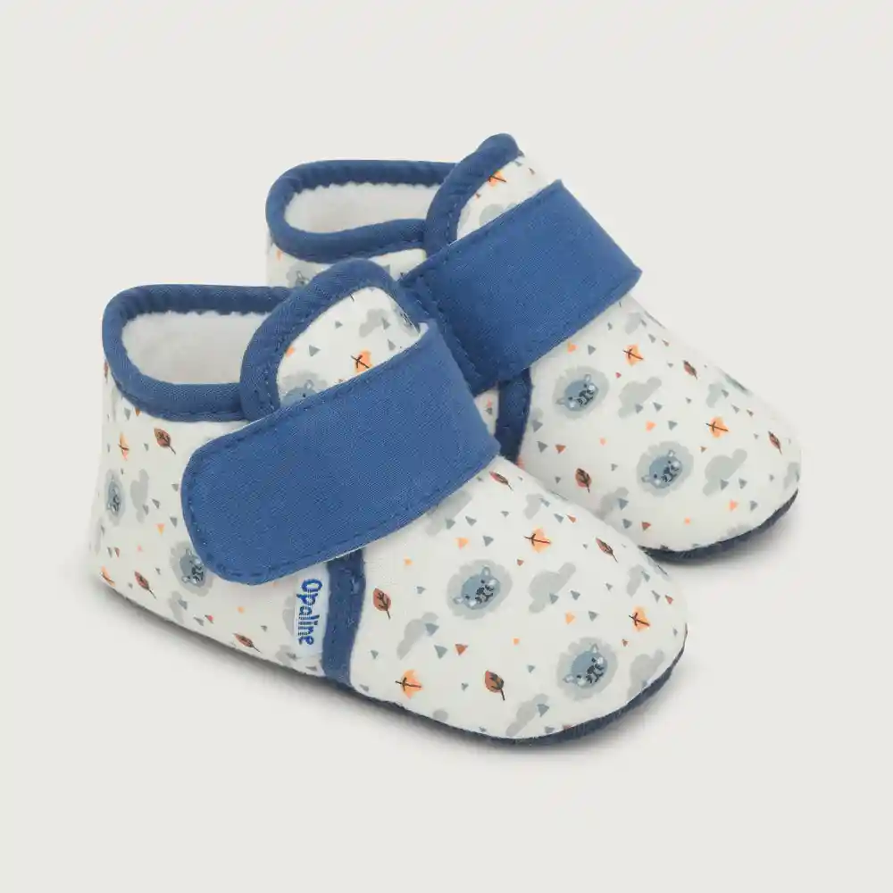 Pantuflas Print De Niño Azul Talla 18