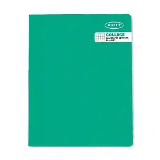 Artel Cuaderno College 80 Hojas Calig Vert