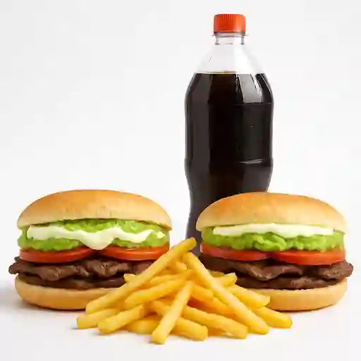 Promo 2 Churrascos Italiano Papas Bebida