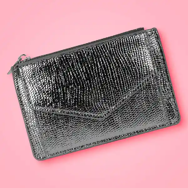 Monedero Negro Brillante Miniso