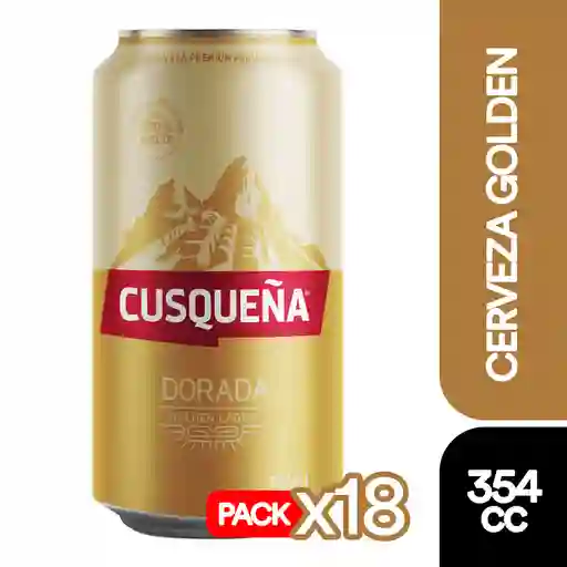 Pack 18 Un. Cerveza Cusqueña Golden 4.8°