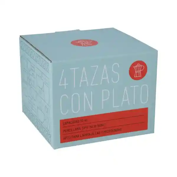 Set de Tazas Para Expreso Con Platos 70 mL 3217194000021