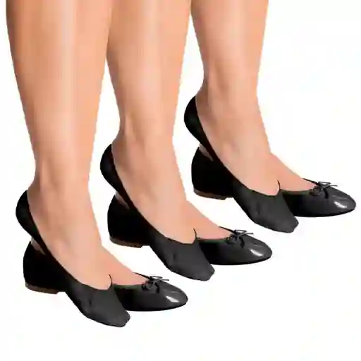 Pack Calcetines Invisible Ballerinas Negro Talla 101 Caffarena