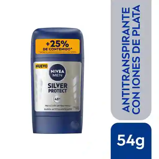 Nivea Antitranspirante Silver Protect con Iones de Plata en Barra 