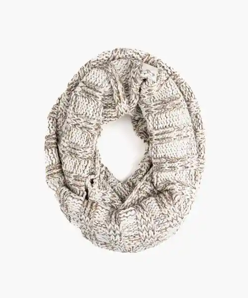 Bufanda Infinito Brillos Beige Lounge