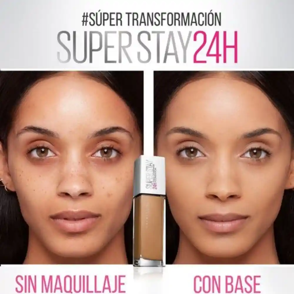 Maybelline Base de Maquillaje 24 Horas Cobertura Warm Nude 128