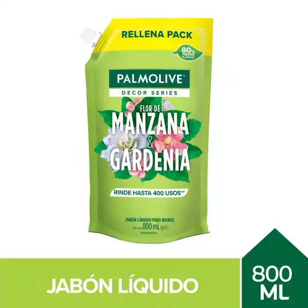 Jabón Líquido Palmolive Decor Flor Manzana & Gardenia 800 mL