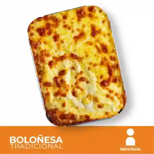 Boloñesa Individual + Pancitos de Ajo