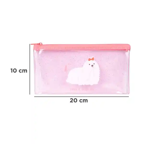 Lapicera Diseño Cachorra Rosa Miniso