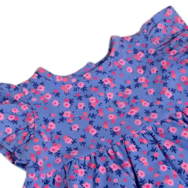 Vestido Bebé Niña Celeste Talla 12 M