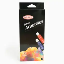 Set de acuarelas 12 colores de 12 ml