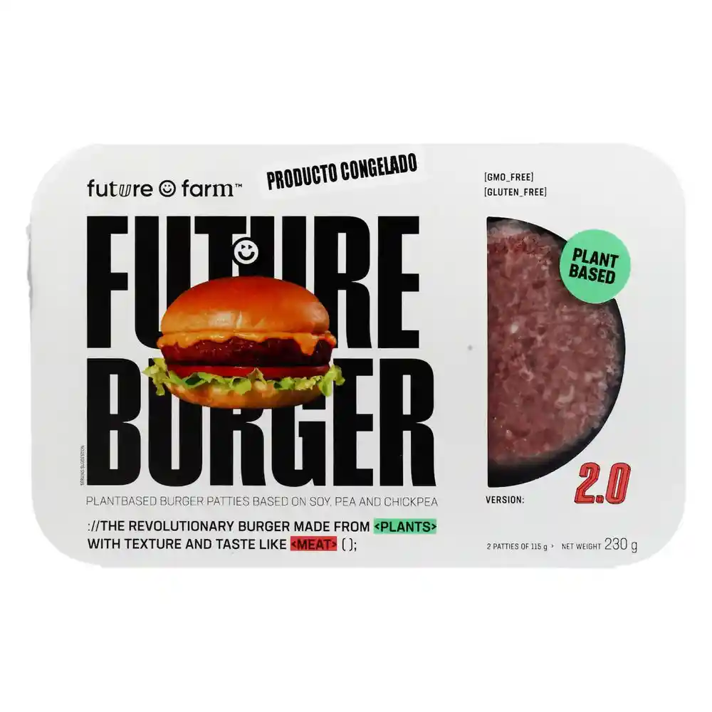 Future Farm - Future Burger (vegano, Sin Gluten) 230g
