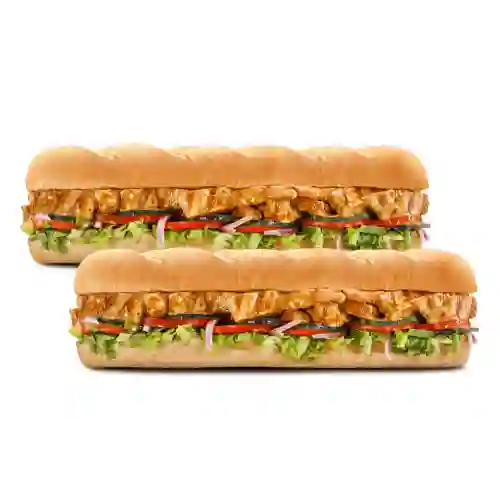 2 Sub Pollo Teriyaki Footlong 30Cm