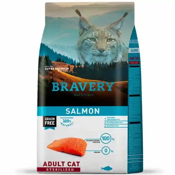 Bravery Alimento Salmón Adult Cat Sterilized