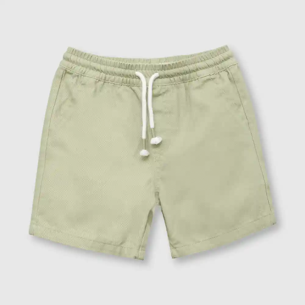 Bermuda De Bebé Niño Verde Talla 9/12m