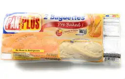 Pan y Plus 2 Baguettes Pre Baked Frech