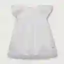 Vestido De Niño Manga Raglán Blanco Talla 2 Años