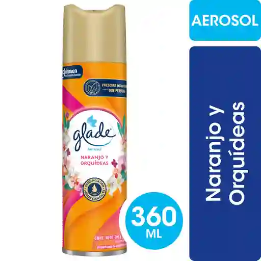 Glade Desodorante Ambiental Aerosol Naranjo y Orquídeas