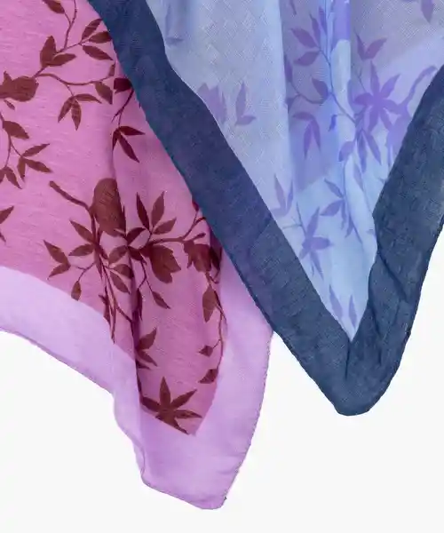 Lounge Bandana Relounge Flores Con Hojas Morado