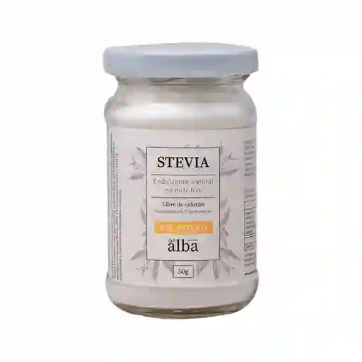 Del Alba Endulzante Natural Stevia en Polvo Libre de Calorías