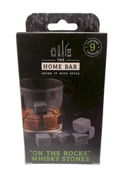 The Home Bar Piedras Para Enfriar Whisky en Bolsita de Velvet
