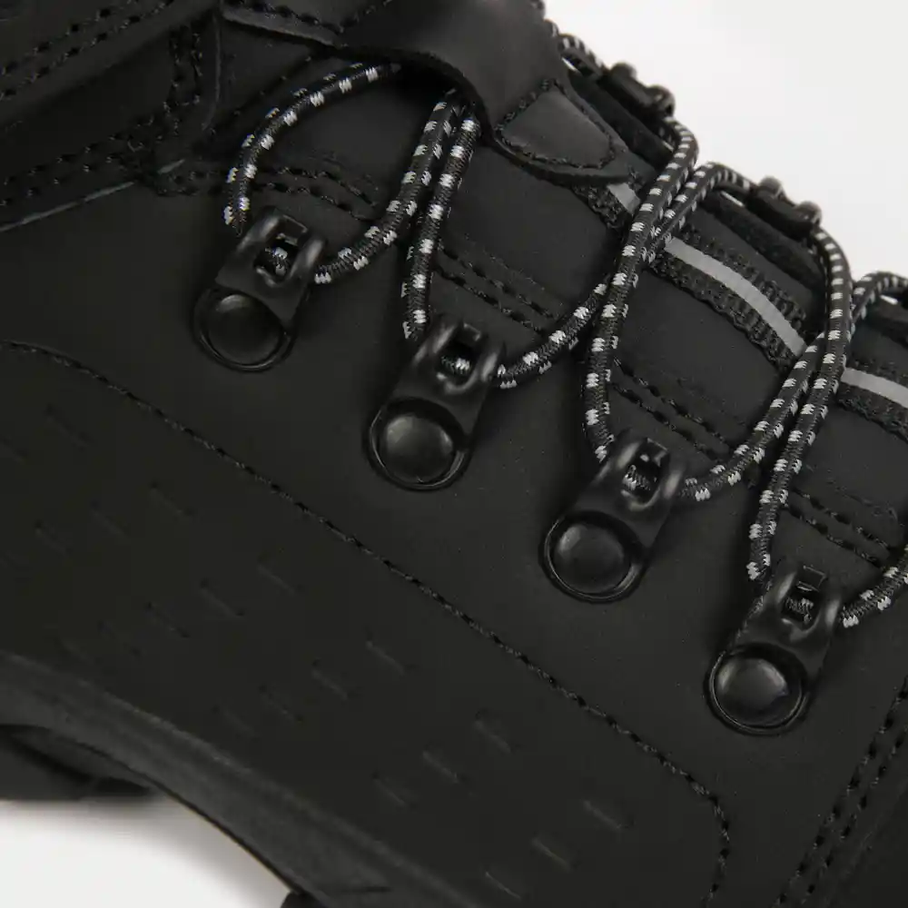 Botines Escolar De Senior Niño Negro Talla 36