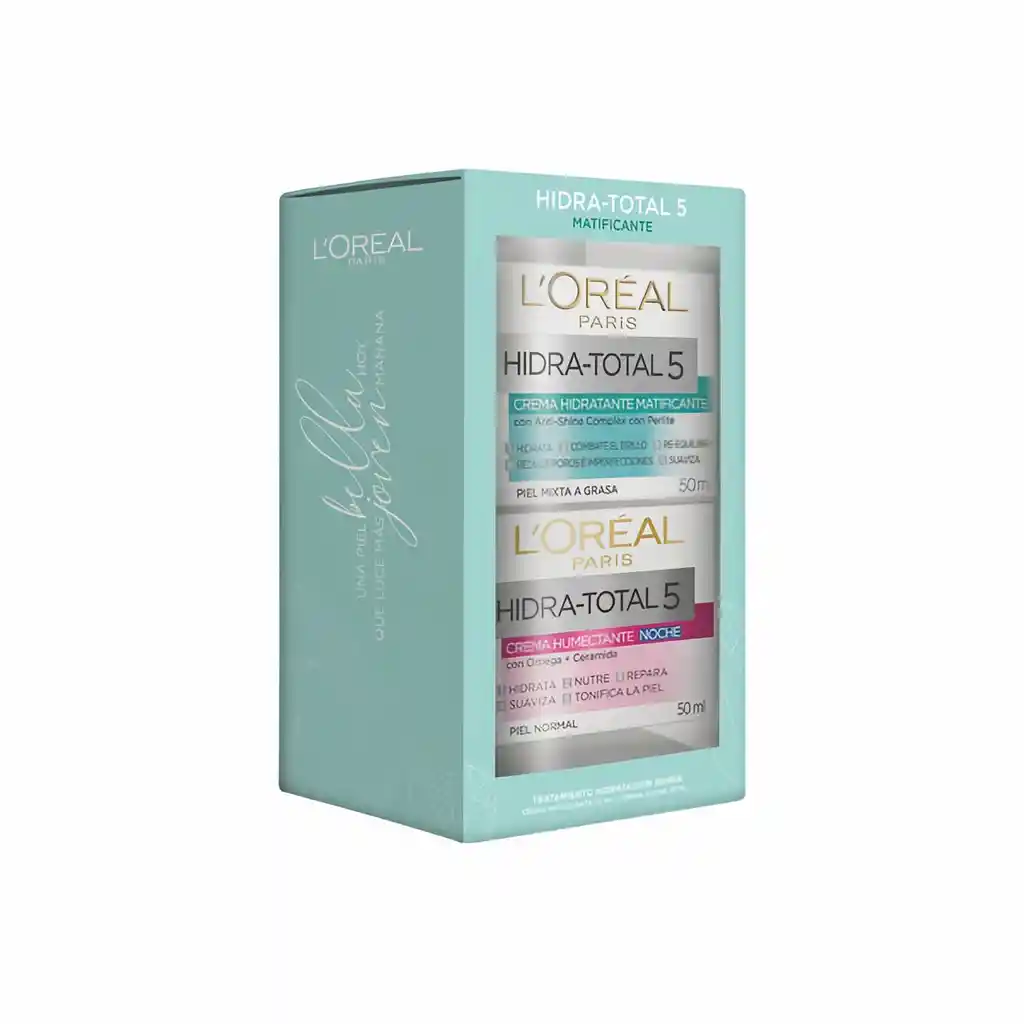 Loreal Estuche Cremas Hidratantes Total 5 Dia y Noche