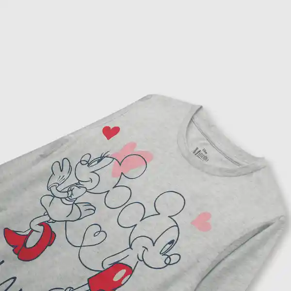 Pijama de Algodón Minnie y Mickey de Niña Azul Talla 2A Colloky