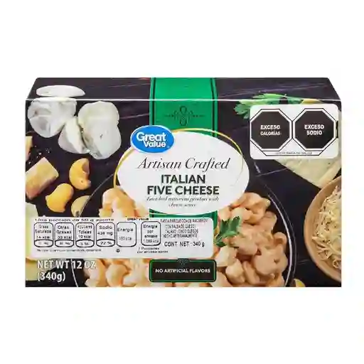 Great Value Macarronescon 5 Quesos 340 G