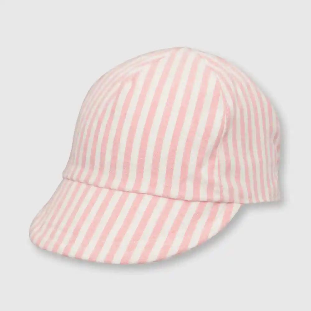 Jockey Listado De Bebé Niña Rosado Talla 6/9m