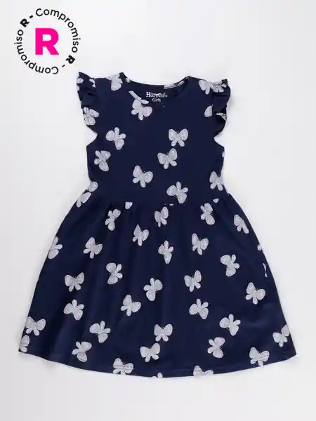 Harvest Vestido Ct Punta Es Azul Marino 6 V26