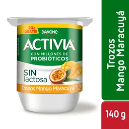 Yogurt Trozos Mango Maracuyá Sin Lactosa