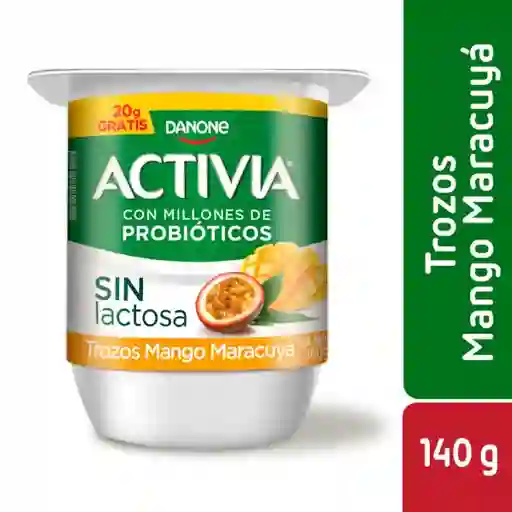 Yogurt Trozos Mango Maracuyá Sin Lactosa