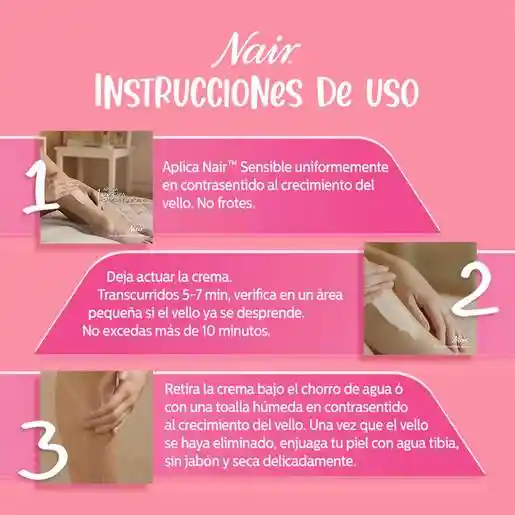 Nair Crema Depilatoria para Piel Sensible