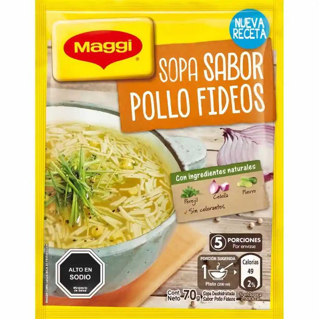 Maggi Sopa Deshidratada Sabor Pollo con Fideos