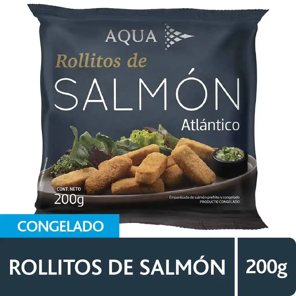 Aqua Rollitos de Salmón Empanizados Atlántico 