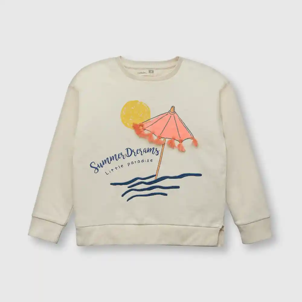 Polerón Summer De Niña Beige Talla 8a