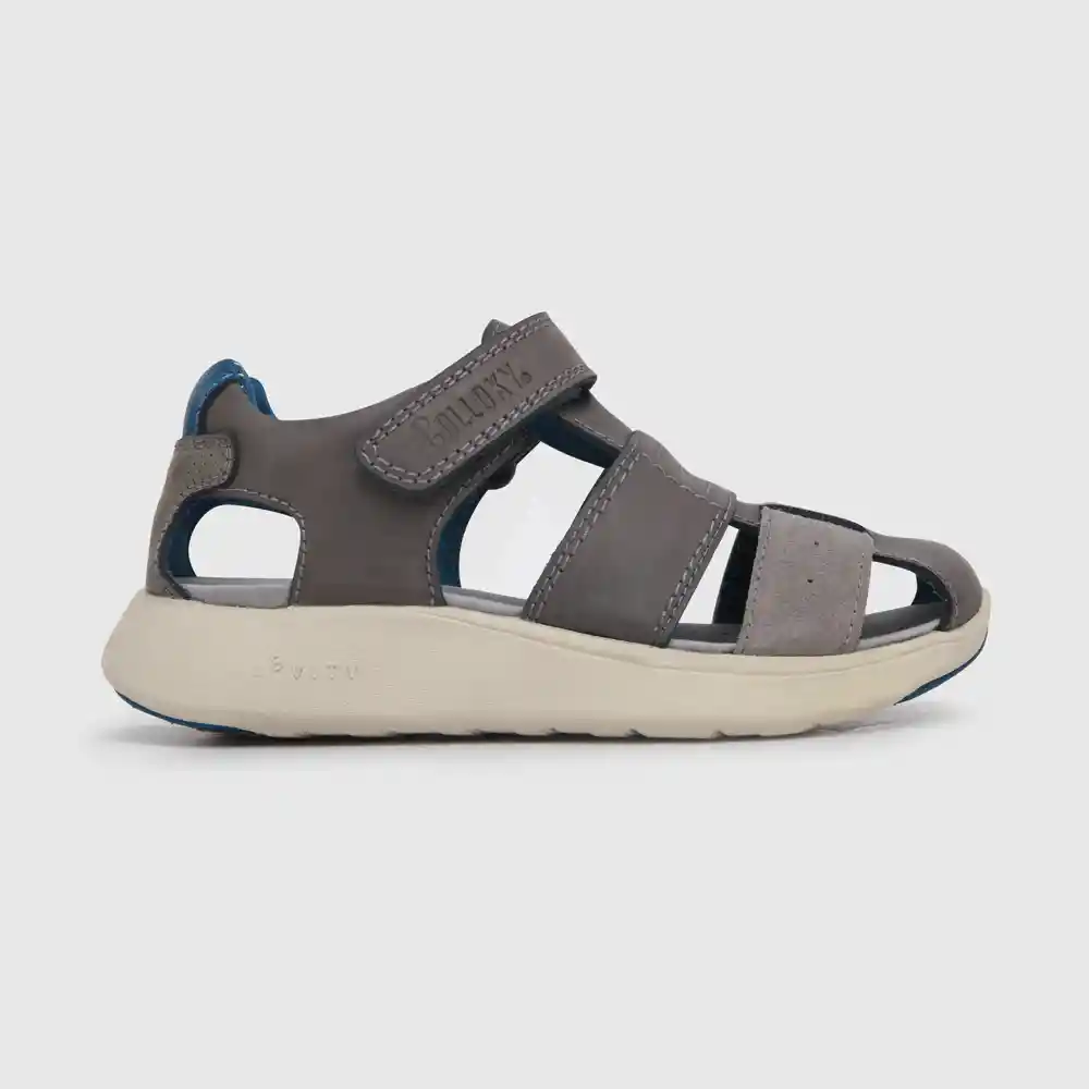 Sandalias Franciscana Cuero De Niño Gris Talla 29