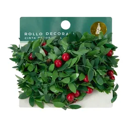 Rollo Decorativo Para Regalo de Navidad Verde 3.5 m Casaideas